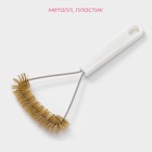 Щётка для чистки посуды и решёток-гриль Доляна, 23.5×11 см, с металлической щетиной - Фото 2