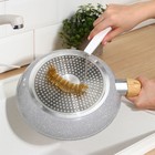Щётка для чистки посуды и решёток-гриль Доляна, 23,5×11 см, с металлической щетиной - Фото 3