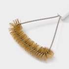 Щётка для чистки посуды и решёток-гриль Доляна, 23.5×11 см, с металлической щетиной - Фото 4