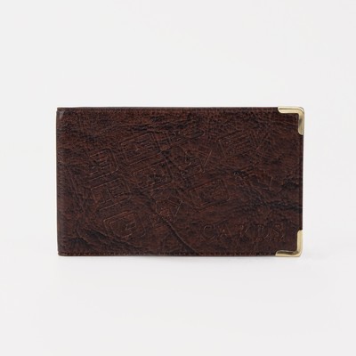 Визитница, 18 карт, коричневая