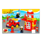 Конструктор «Пожарная станция», 54 детали, световые и звуковые эффекты, работает от батареек - Фото 2