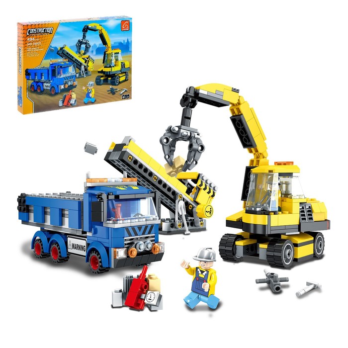 Конструктор «Строительная бригада», 494 детали - Фото 1