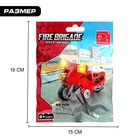 Конструктор «Пожарный байк», 28 деталей - Фото 3