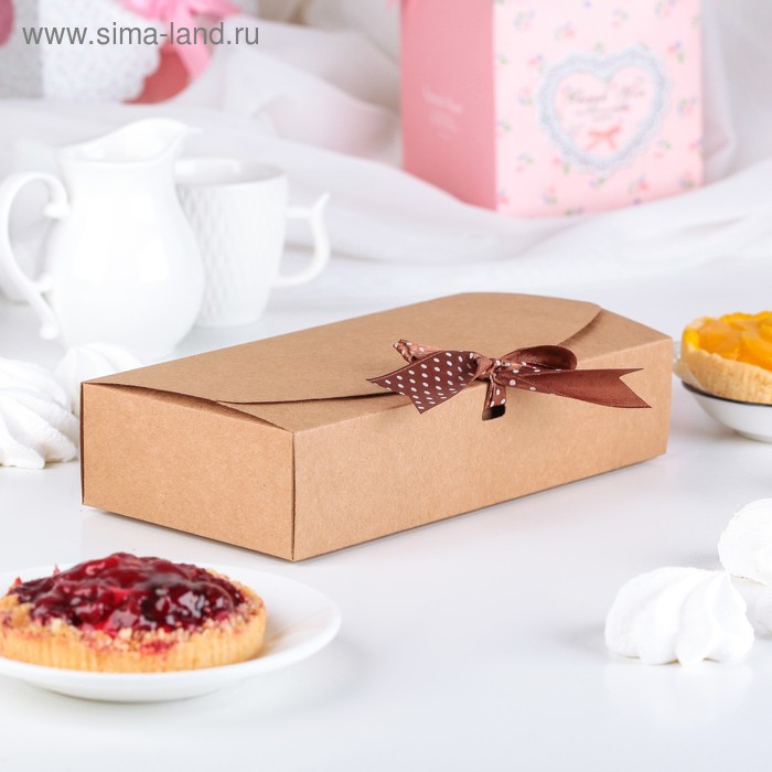 Коробка сборная для сладкого, 23 х 12 х 5 см - Фото 1