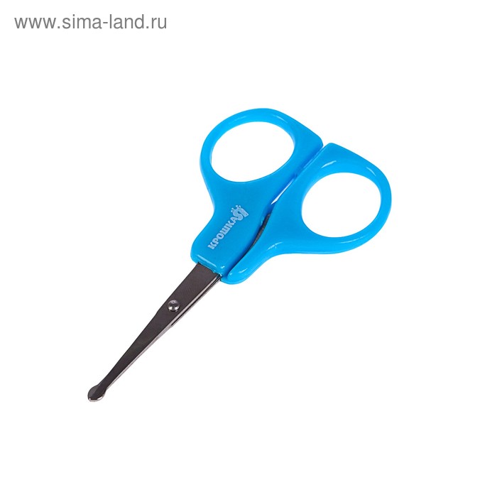 Ножницы детские маникюрные, от 0 мес., цвет голубой - Фото 1