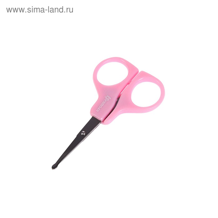 Ножницы детские маникюрные, от 0 мес., цвет розовый