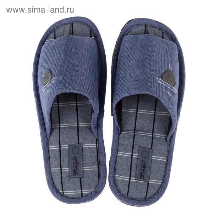 Тапочки мужские домашние TinGo, размер 42, голубые - Фото 1