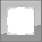 Рамка на 1 пост  WL01-Frame-01, цвет серый, материал стекло - фото 4075684