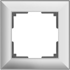 Рамка на 1 пост  WL14-Frame-01, цвет белый - фото 4075711