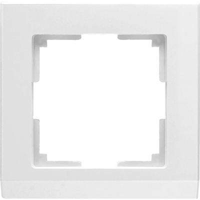 Рамка на 1 пост  WL04-Frame-01-white, цвет белый