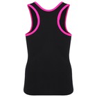 Майка-борцовка с окантовкой, р. 28, цвет чёрный/фуксия - фото 24737994