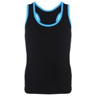 Майка-борцовка для гимнастики и танцев Grace Dance, р. 34, цвет чёрный/бирюзовый - фото 23302944