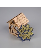 Ёлочная игрушка «Домик с птицей», 8×5×6 см, 1 LED, от батареек, свечение тёплое белое - Фото 8