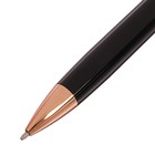 Ручка подарочная, шариковая "Грант" в кожзам футляре, поворотная, корпус чёрно-золотистый - фото 9554904