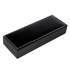 Ручка подарочная Calligrata «Стиль», шариковая, поворотная, в футляре кожзам, корпус серебристый с золотым - Фото 4