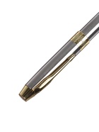 Ручка подарочная Calligrata «Стиль», шариковая, поворотная, в футляре кожзам, корпус серебристый с золотым 3590834