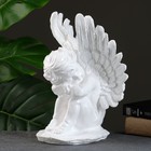 Фигура "Ангел средний с крыльями" белый, 18х28х20см - фото 10978863