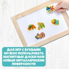 Азбука деревянная, на магнитах, буква: 6 см - фото 3821663