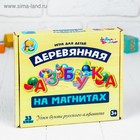 Азбука деревянная, на магнитах, буква: 6 см 3878360 - фото 319858006