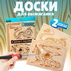 Доски для выжигания 2 шт., «Драконы» - Фото 1