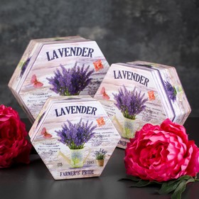 Набор коробок 3 в 1, 19×19×9 - 14×14×7 см 2489141