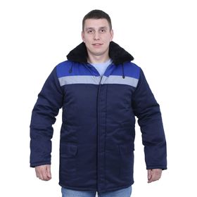 Куртка рабочая, грета, с СОП, размер 56-58, рост 182-188, цвет синий/васильковый