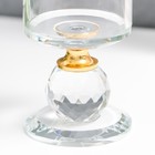 Подсвечник стекло на 1 свечу "Прозрачность" 9,2х5х5 см - Фото 3