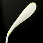 Лампа настольная сенсор 3 режима LEDх14 "Капля" зелёная USB 42х12,5х10 см - Фото 5