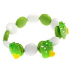 Браслет детский "Выбражулька" клубника с кругами, цвет МИКС - Фото 1