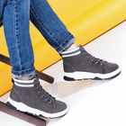 Сапоги-ботинки женские MINAKU, цвет серый, размер 37 - Фото 1