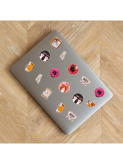 Наклейки-стикеры «Котики», набор 10 шт., 7×7 см