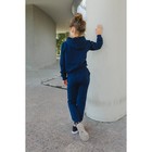 Спортивный костюм для девочки, Love, синий, рост 128-134 (34) - Фото 3