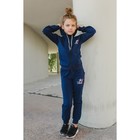 Спортивный костюм для девочки, Love, синий, рост 128-134 (34) - Фото 4