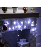 Гирлянда «Бахрома» 1.8 × 0.5 м, IP20, прозрачная нить, 48 LED, свечение белое, 8 режимов, 220 В - Фото 8