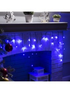 Гирлянда «Бахрома» 1.8 × 0.5 м, IP20, тёмная нить, 48 LED, свечение синее, 8 режимов, 220 В 3556839 - фото 319918704