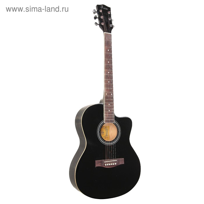 Акустическая гитара Foix FFG-1038BK черная, с вырезом   УЦЕНКА - Фото 1
