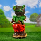 Садовая фигура "Медведь с ложкой" красный, 43х22х23см - Фото 3