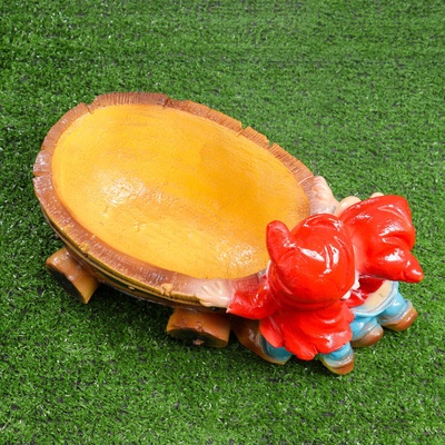 Садовая фигура из гипса «Два гнома с телегой», 19.5×32×17.5 см