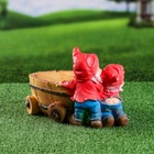Садовая фигура из гипса «Два гнома с телегой», 19.5×32×17.5 см - Фото 4