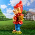 Садовая фигура из гипса «Гном с грибами средний», 55×24×21 см, МИКС - Фото 3