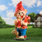 Садовая фигура из гипса «Гном с грибами средний», 55×24×21 см, МИКС - Фото 7