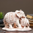 Копилка "Слон со слоненком малый" коричневый 15х27см - Фото 2