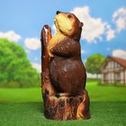 Садовая фигура "Бобер на пне" 54х25х25см - Фото 1