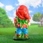 Садовая фигура "Гном с гусенком средний" 47х23х21см - Фото 3