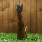 Сувенир "Кошечка с сердечком" дерево 14х6х60 см - фото 805780795