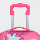 Чемодан детский на колёсах 29 л (XS), на молнии, розовый - Фото 5