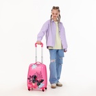 Чемодан детский на колёсах 29 л (XS), на молнии, розовый - Фото 9
