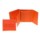 Кошелек женский "Бант" 2 отделения, отделение для визиток, на клапане, оранжевый - Фото 1