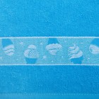 Полотенце 30х60 см, Мороженое, синий МИКС, 340 гр/м, махра, хлопок - Фото 3
