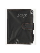 Записная книжка А7, 65 листов, с ручкой, обложка ПВХ, на кнопке, чёрная - Фото 11